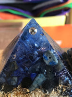 Load image into Gallery viewer, SELF EXPRESSION ORGONE, ORGONITE PYRAMID
