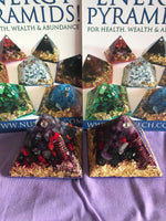 Load image into Gallery viewer, CREATIVITY - PINEAL GLAND STIMULATION ORGONE, ORGONITE PYRAMID
