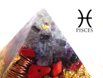 Load image into Gallery viewer, PISCES BIRTHSTONE PYRAMID - ZODIAC ORGONE, ORGONITE
