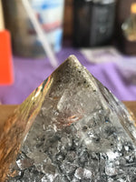 Load image into Gallery viewer, GOLD - SILVER - DIAMOND ORGONE, ORGONITE PYRAMID
