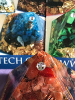 Load image into Gallery viewer, SELF CONFIDENCE &amp; INNER POWER ORGONE, ORGONITE PYRAMID
