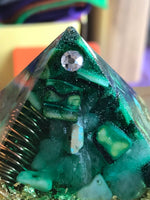 Load image into Gallery viewer, WEALTH &amp; PROSPERITY ORGONE, ORGONITE PYRAMID
